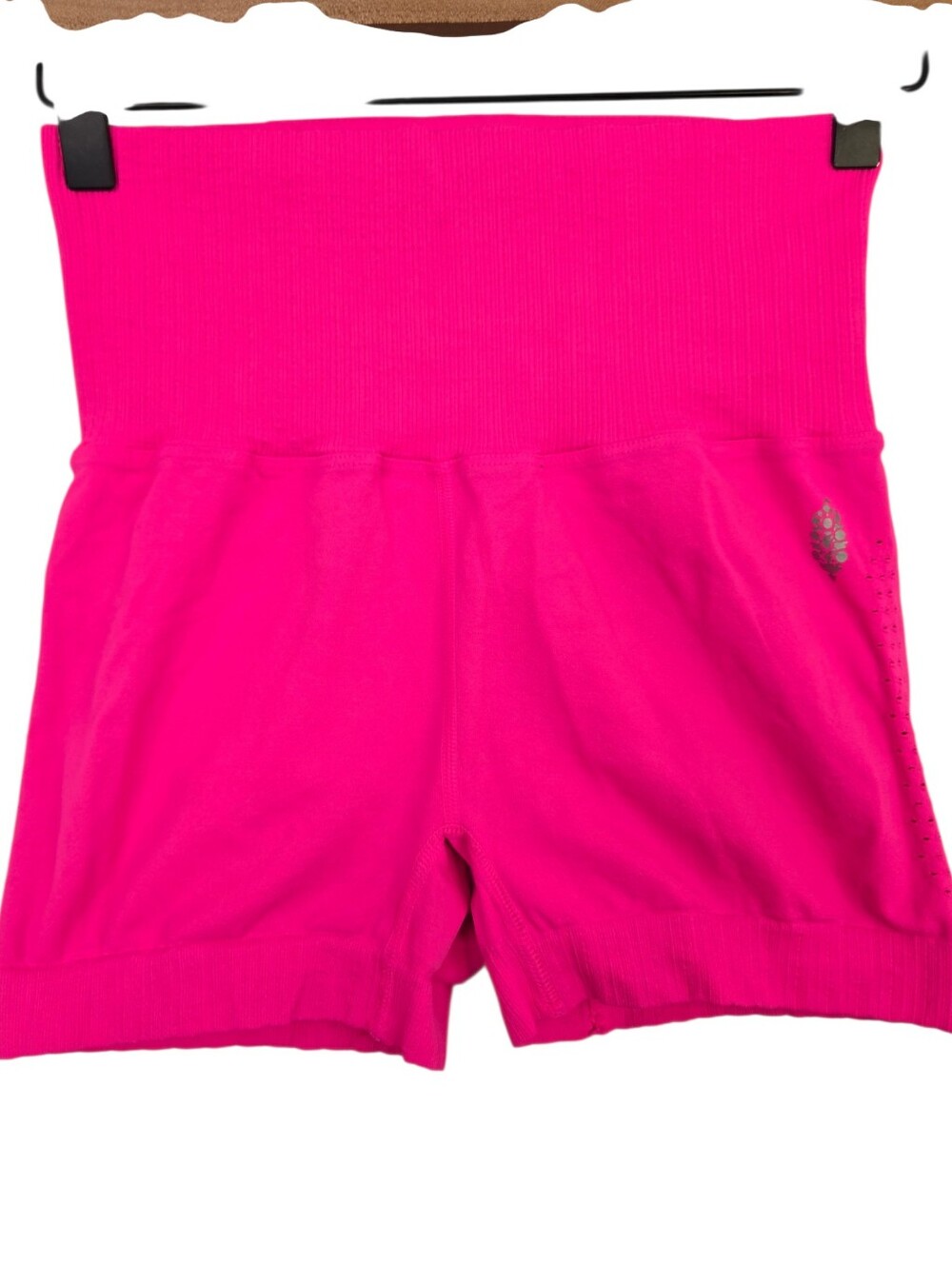 💖 FP Movement Hot Pink Seamless High-Waist Shorts | XS/S | Athleisure Workout - Picture 2 of 5